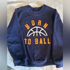 (SweetHoney) Navy Basketball Sweatshirt 4t